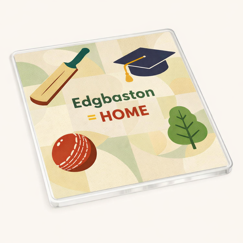 Edgbaston - Coaster - Mid-Century Retro - Local Icons