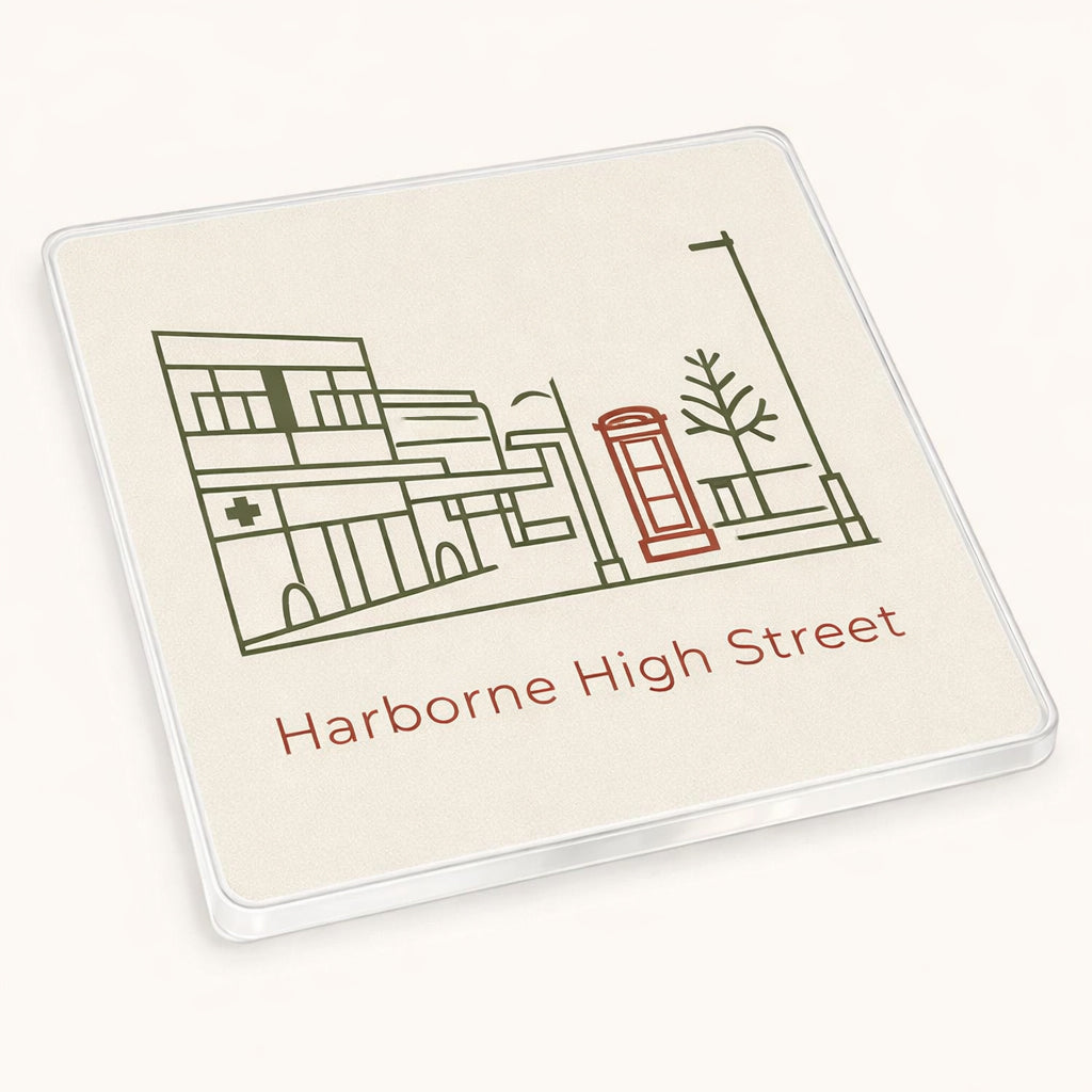 Harborne - Coaster - Geometric Lines - Harborne High Street