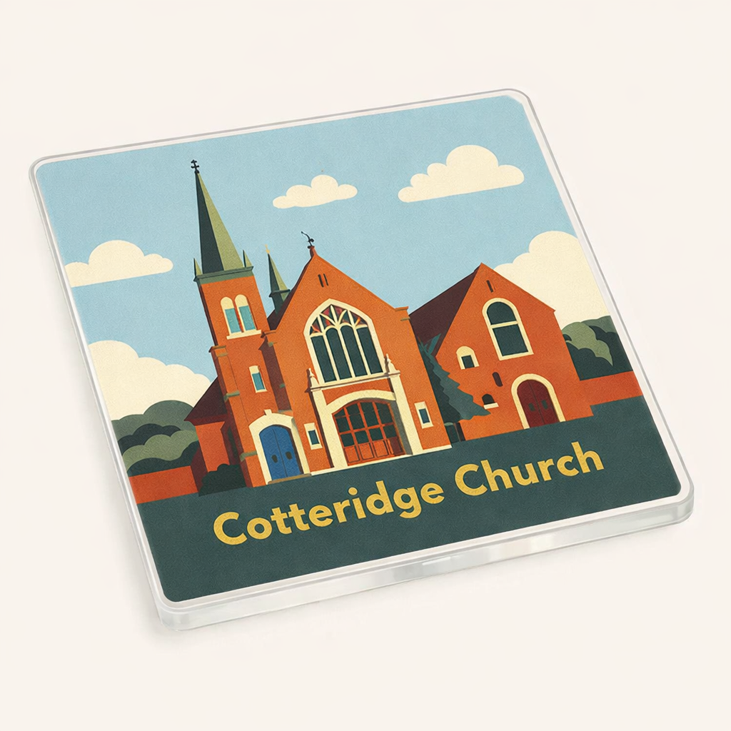 Cotteridge - Coaster - Mid-Century Retro - Cotteridge Church