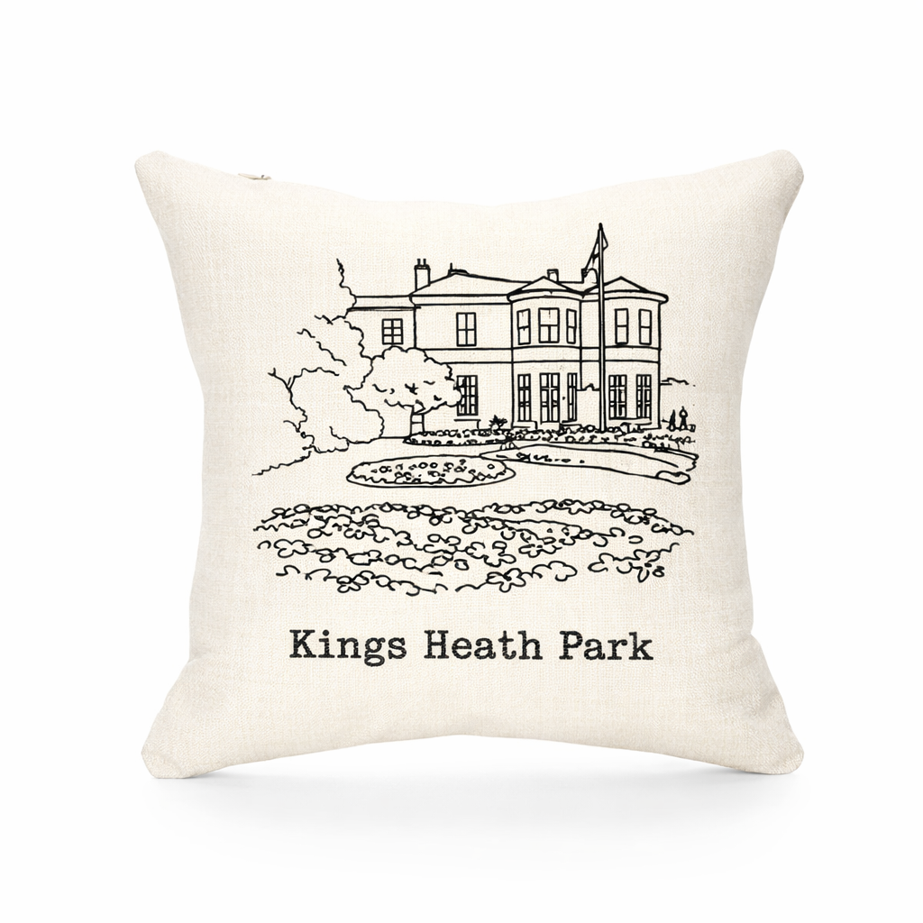 Kings Heath - Cushion - Minimal Lines Design - Kings Heath Park