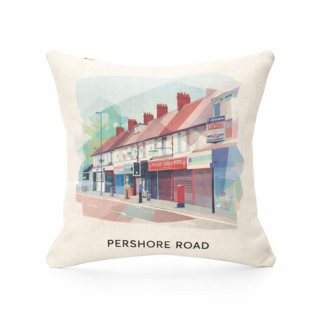Stirchley - Cushion - Vibrant Geometry Design - Pershore Road