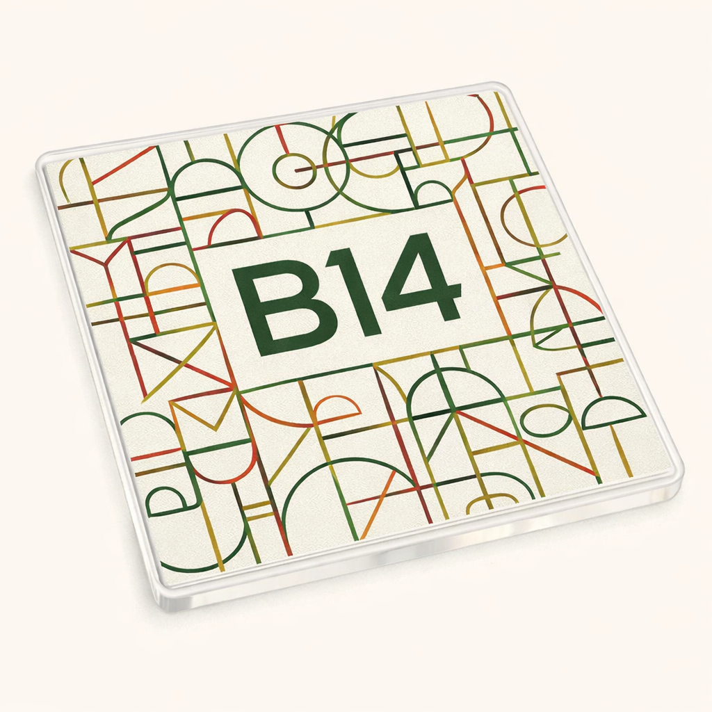 Kings Heath - Coaster - Geometric Lines - Postcode