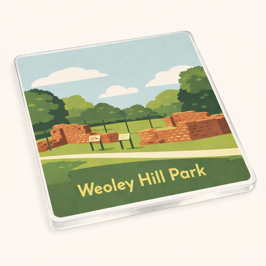 Weoley Castle - Coaster - Mid-Century Retro - Weoley Hill Park