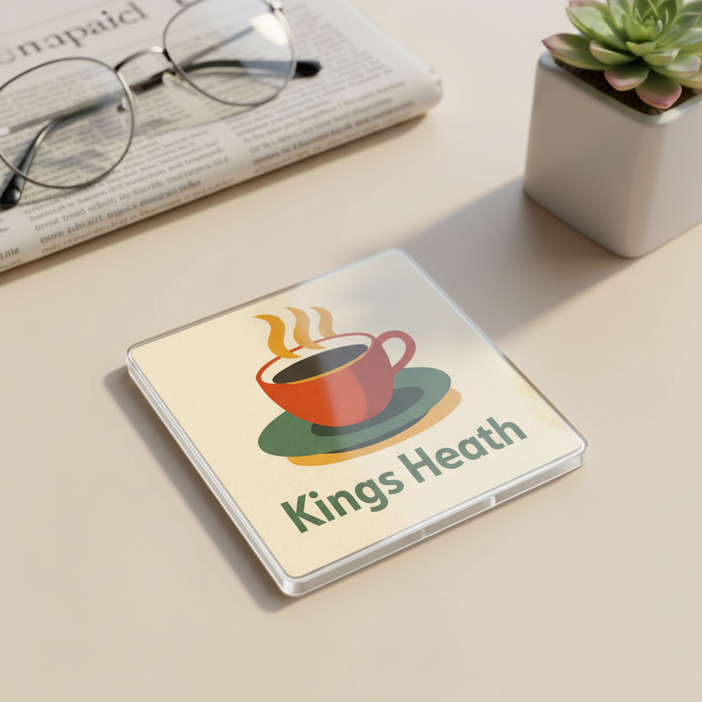 Kings Heath - Coaster - Mid-Century Retro - Coffee Cup