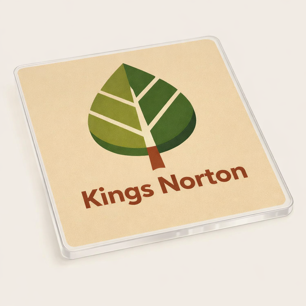 Kings Norton - Coaster - Mid-Century Retro - Leaf