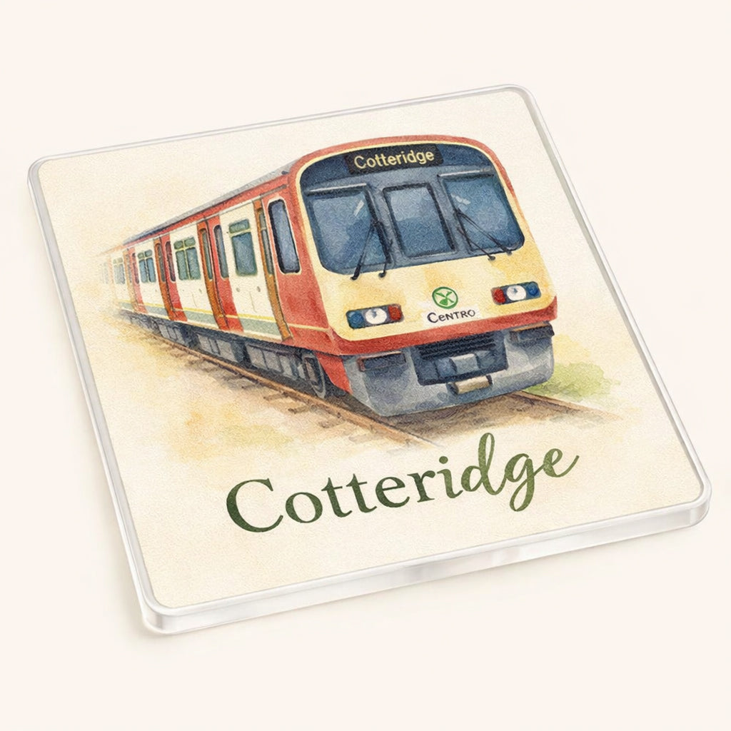 Cotteridge - Coaster - Soft Watercolours - Train