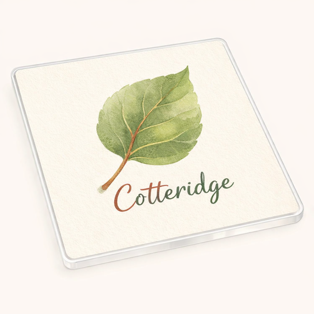 Cotteridge - Coaster - Soft Watercolours - Leaf