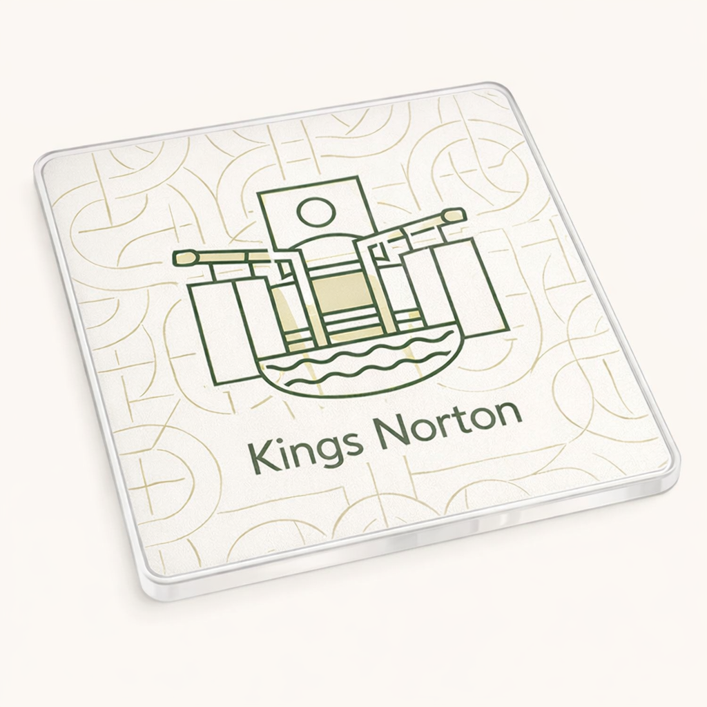 Kings Norton - Coaster - Geometric Lines - Canal