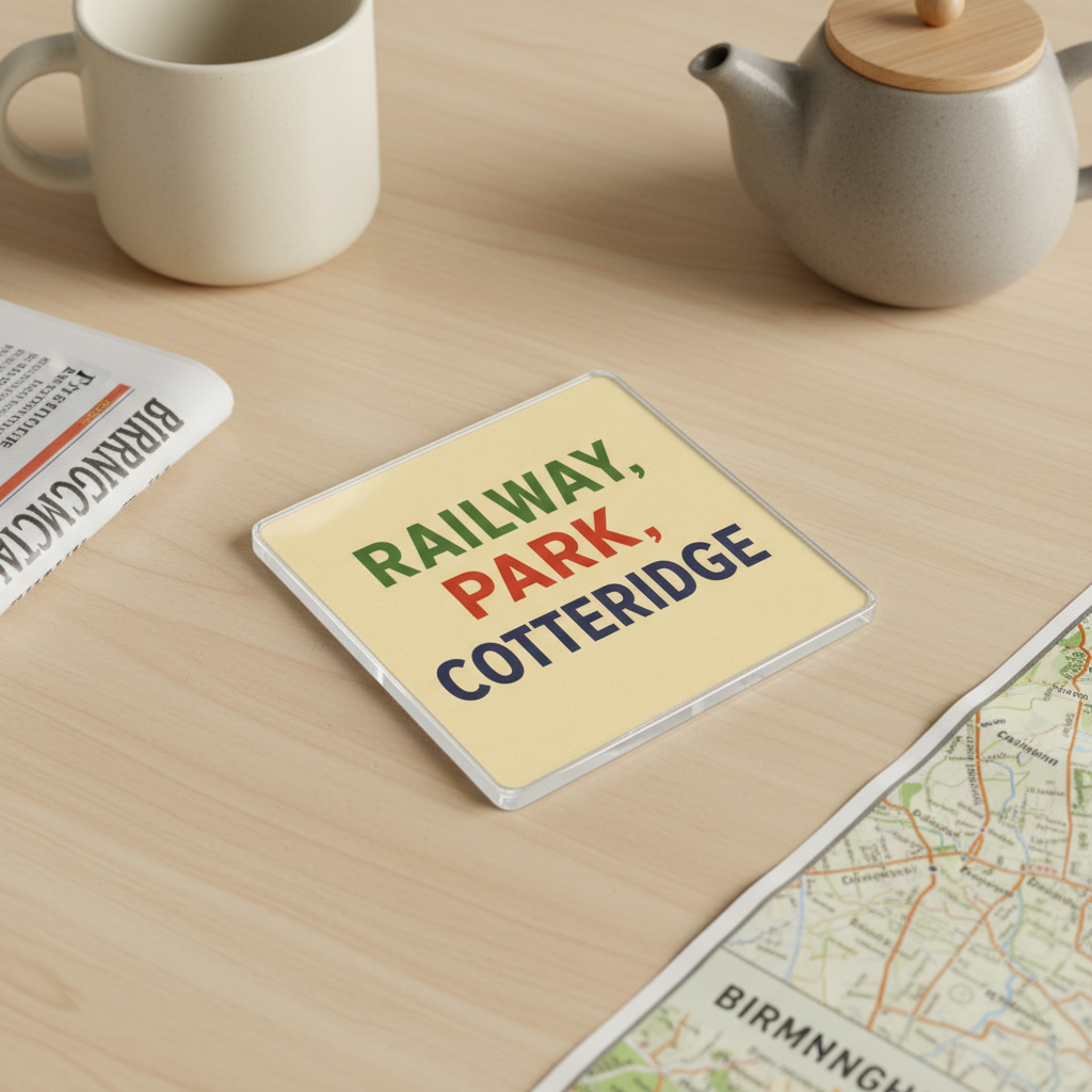 Cotteridge - Coaster - Mid-Century Retro - Word Stack
