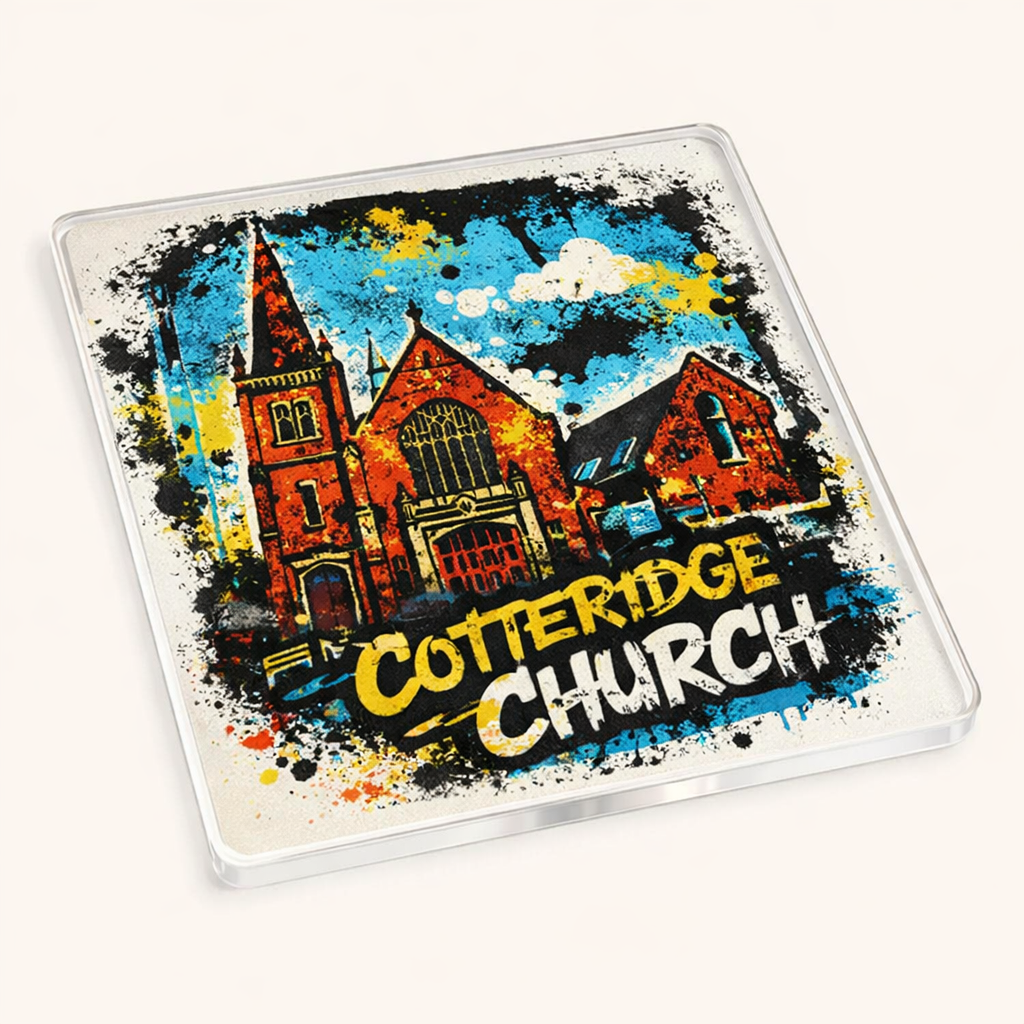 Cotteridge - Coaster - Urban Street Art - Cotteridge Church