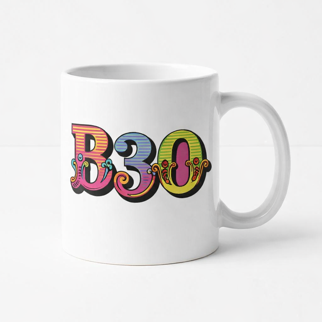 Cotteridge - Mug - Colour Burst Postcode Design