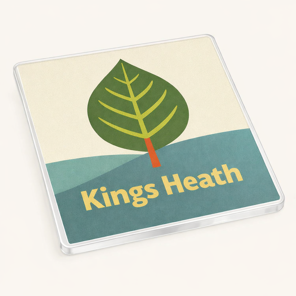 Kings Heath - Coaster - Mid-Century Retro - Leaf