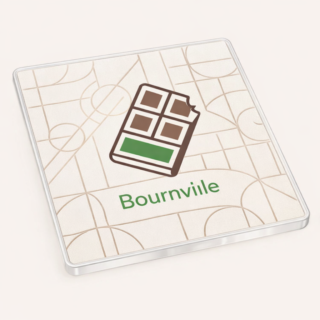 Bournville - Coaster - Geometric Lines - Chocolate Bar