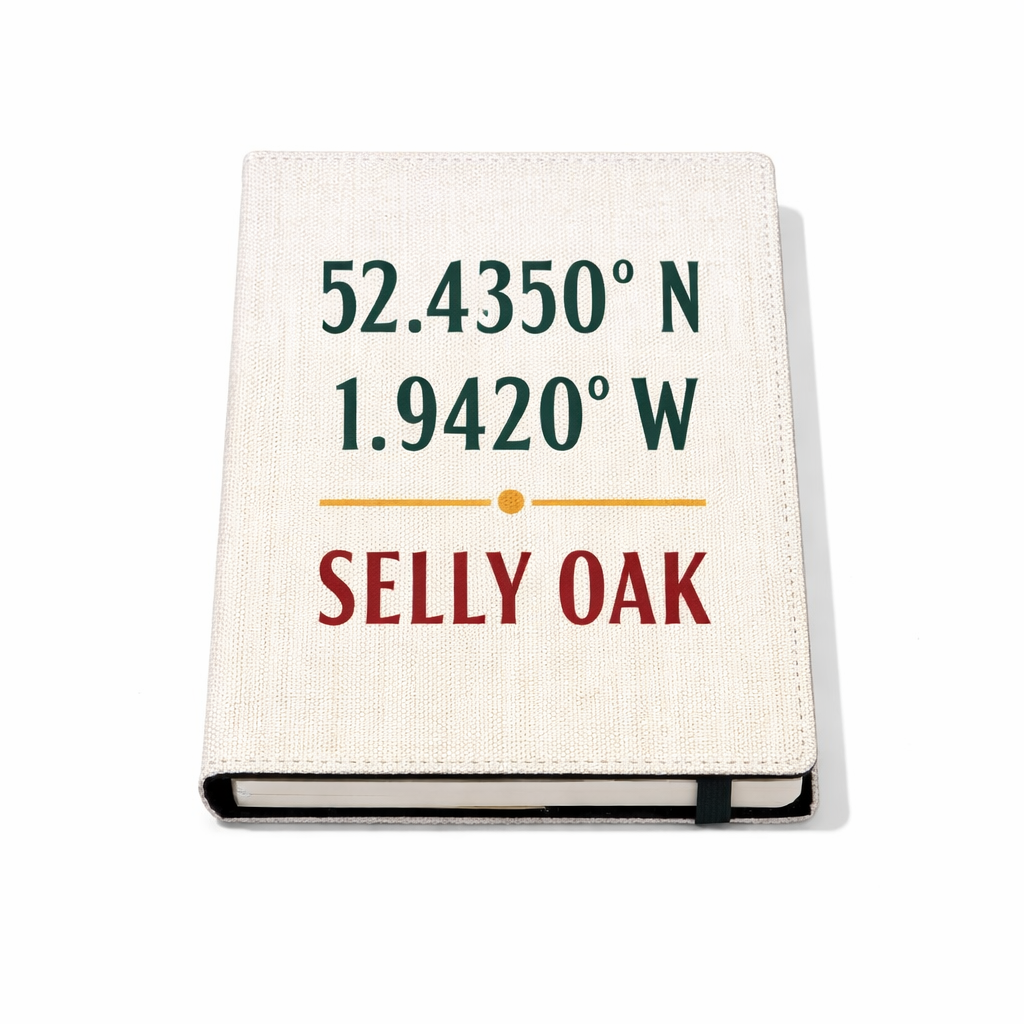 Selly Oak - Notepad - Minimalist Coordinates Design