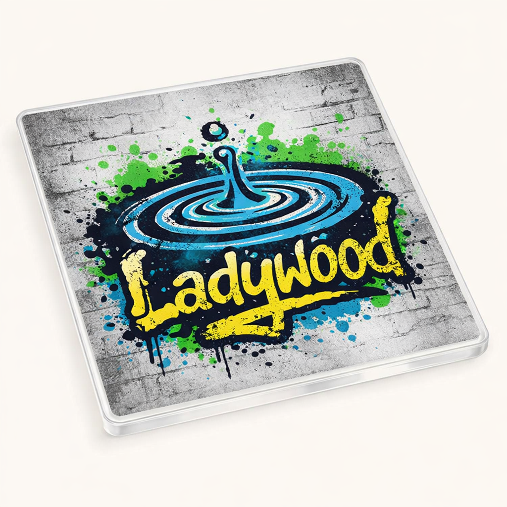 Ladywood - Coaster - Urban Street Art - Water Ripple