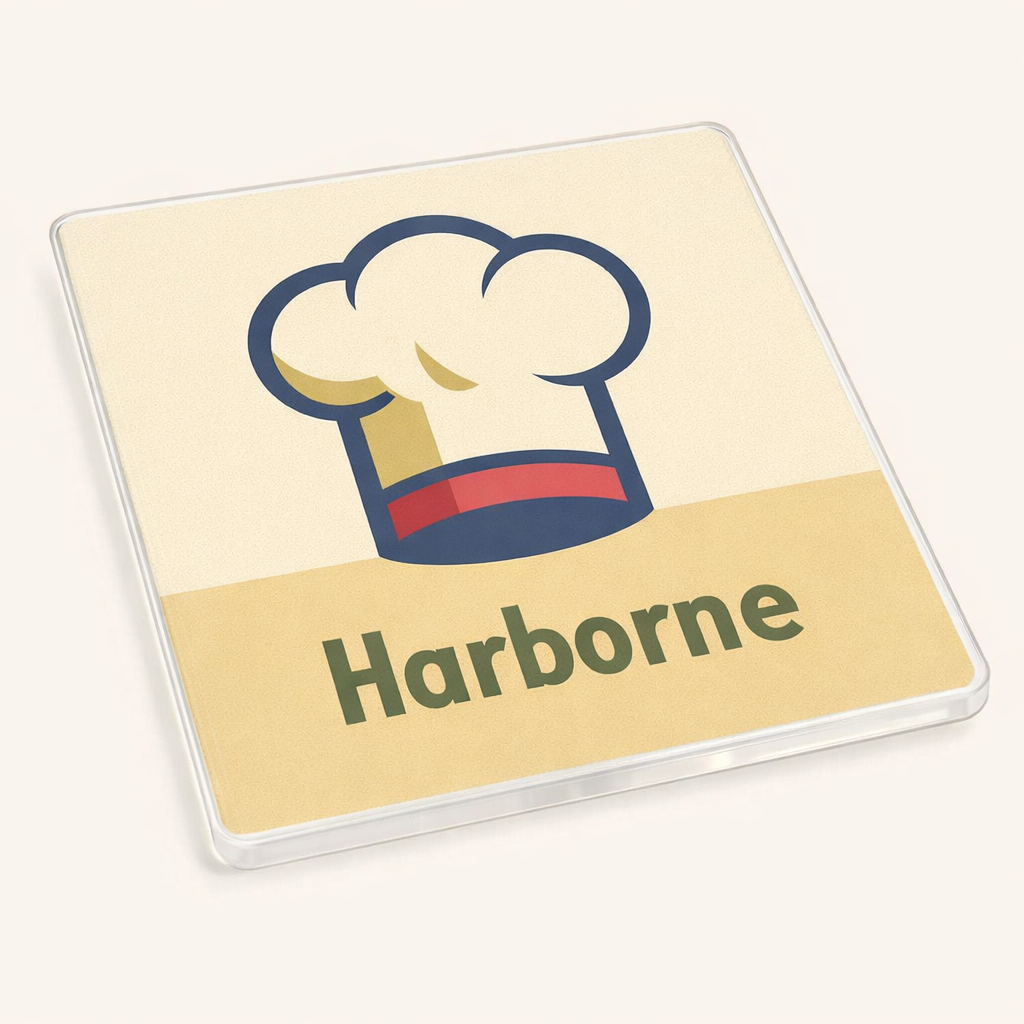 Harborne - Coaster - Mid-Century Retro - Chef's Hat