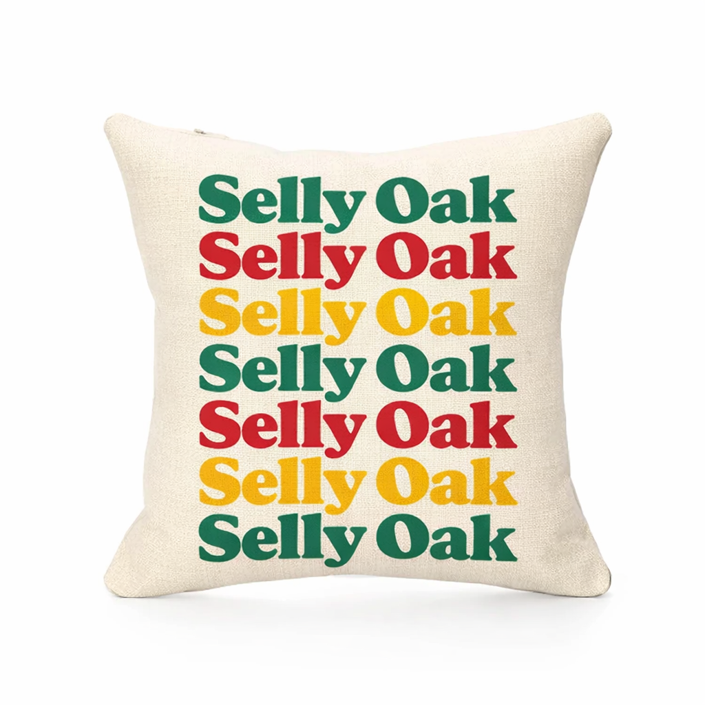Selly Oak - Cushion - Retro Typography Design