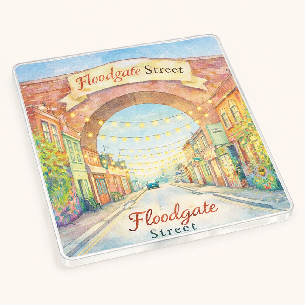 Digbeth - Coaster - Soft Watercolours - Floodgate Street
