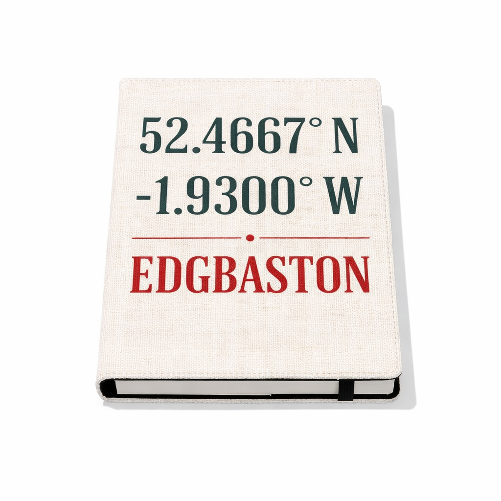 Edgbaston - Notepad - Minimalist Coordinates Design
