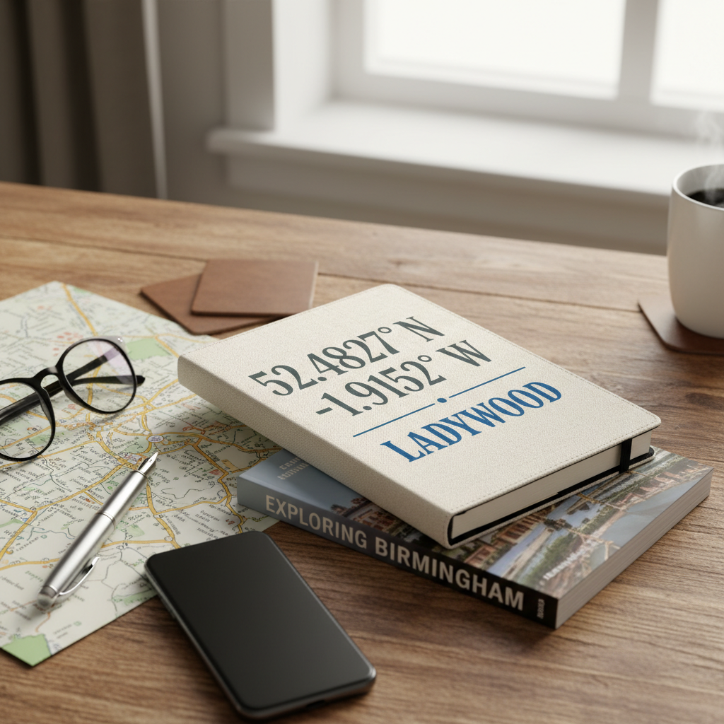 Ladywood - Notepad - Minimalist Coordinates Design
