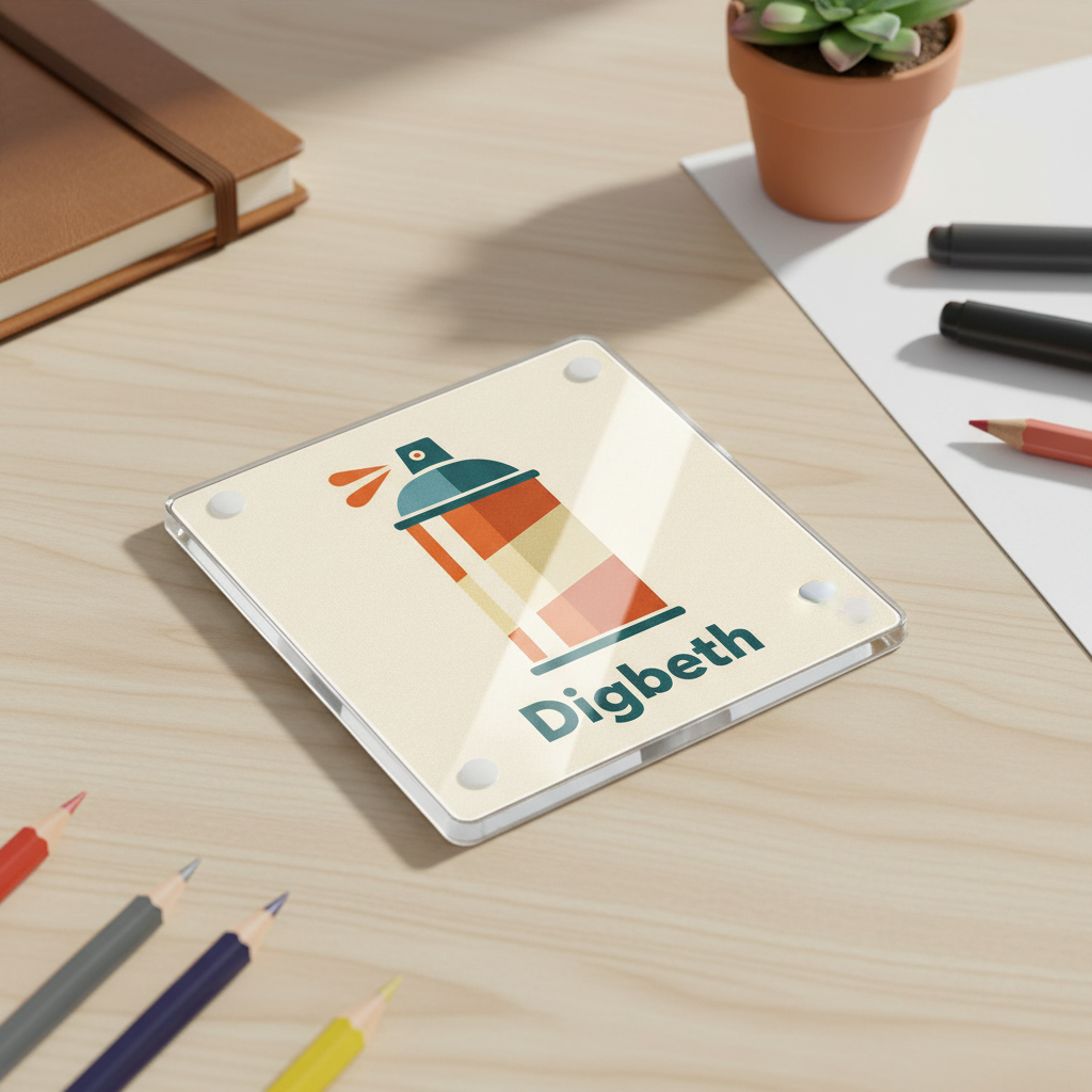 Digbeth - Coaster - Mid-Century Retro - Spray Paint Can