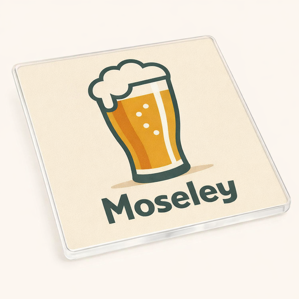 Moseley - Coaster - Mid-Century Retro - Beer Glass