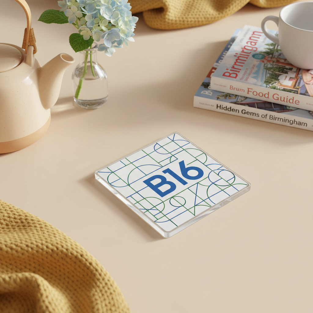 Ladywood - Coaster - Geometric Lines - Postcode