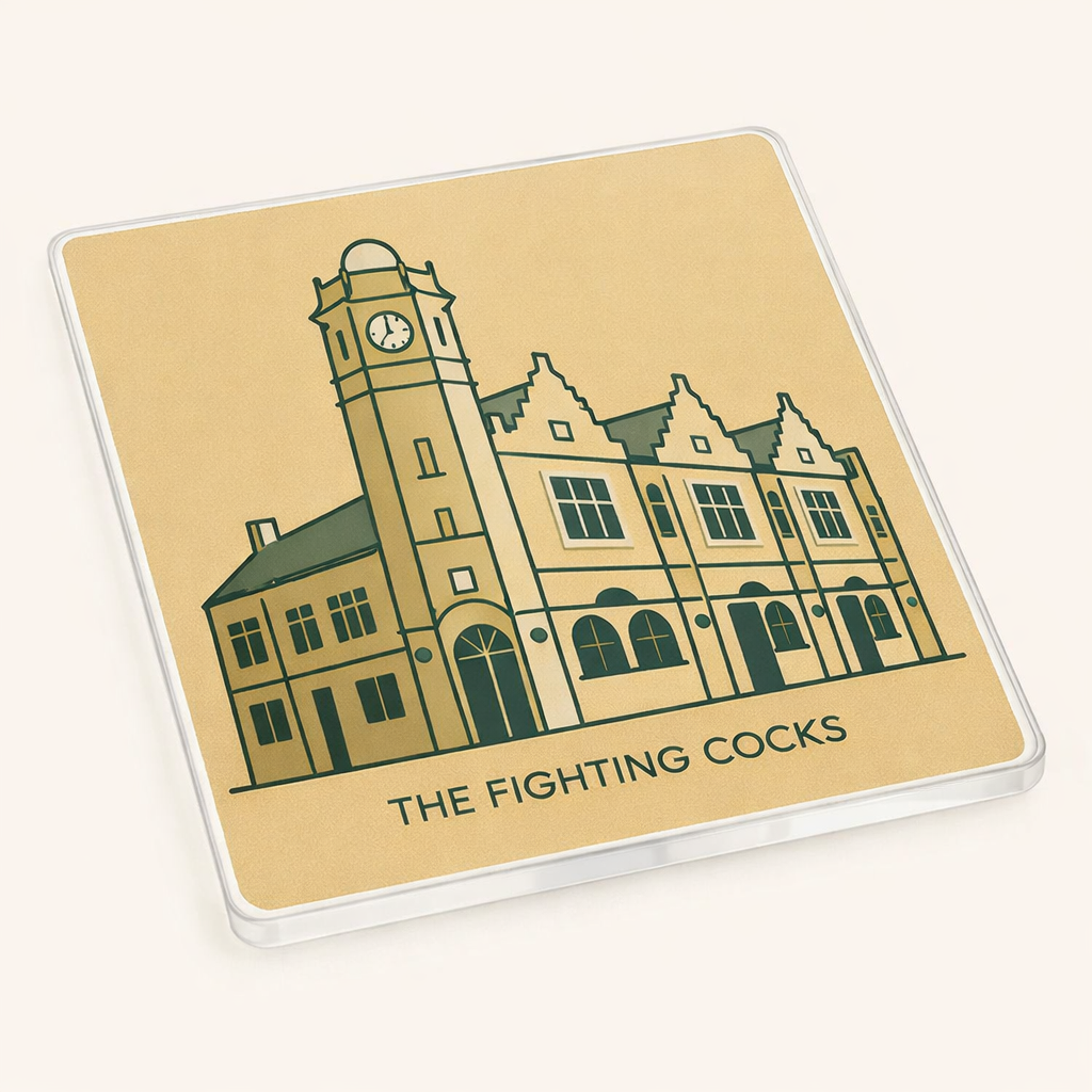 Moseley - Coaster - Geometric Lines - The Fighting Cocks Pub