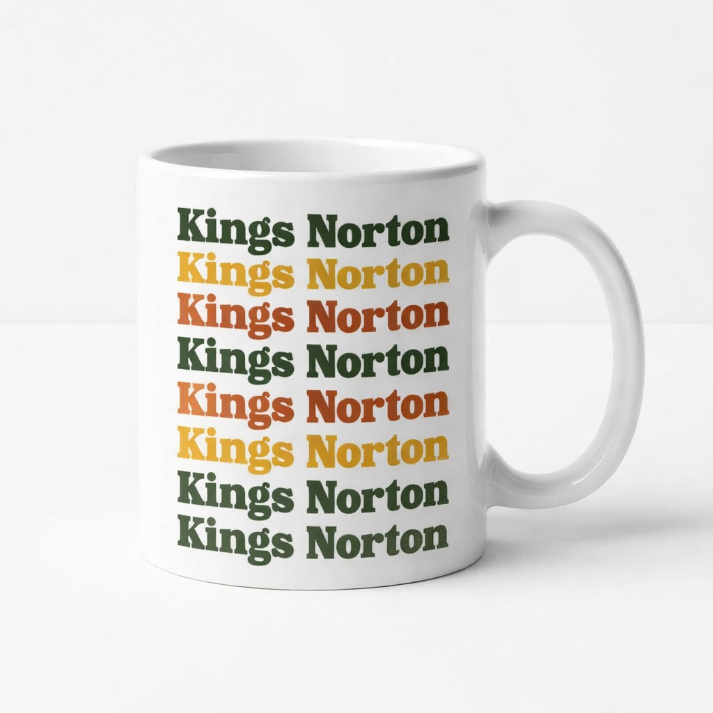 Kings Norton - Mug - Retro Typography Design