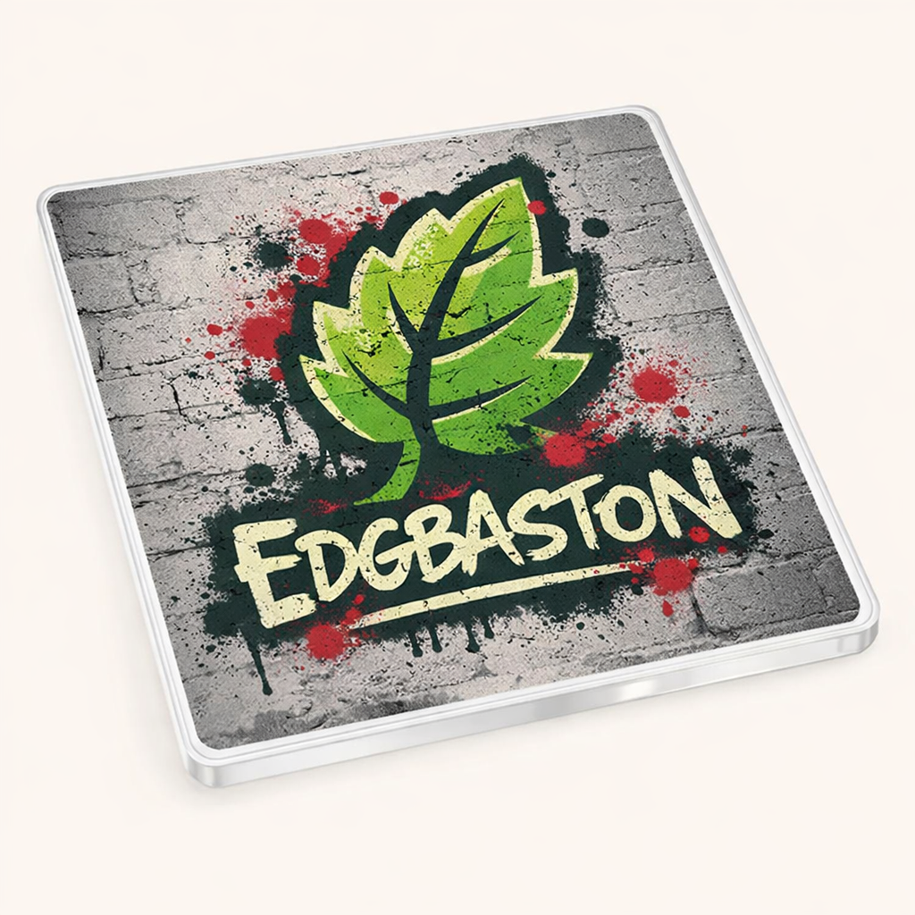 Edgbaston - Coaster - Urban Street Art - Leaf