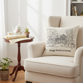 Kings Norton - Cushion - Minimal Lines Design - Kings Norton Green