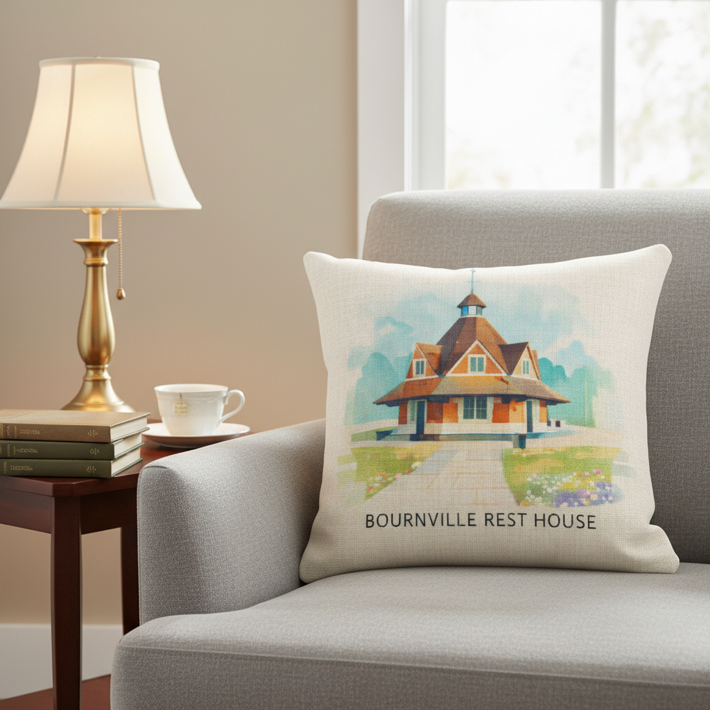 Bournville - Cushion - Vibrant Geometry Design - Bournville Rest house