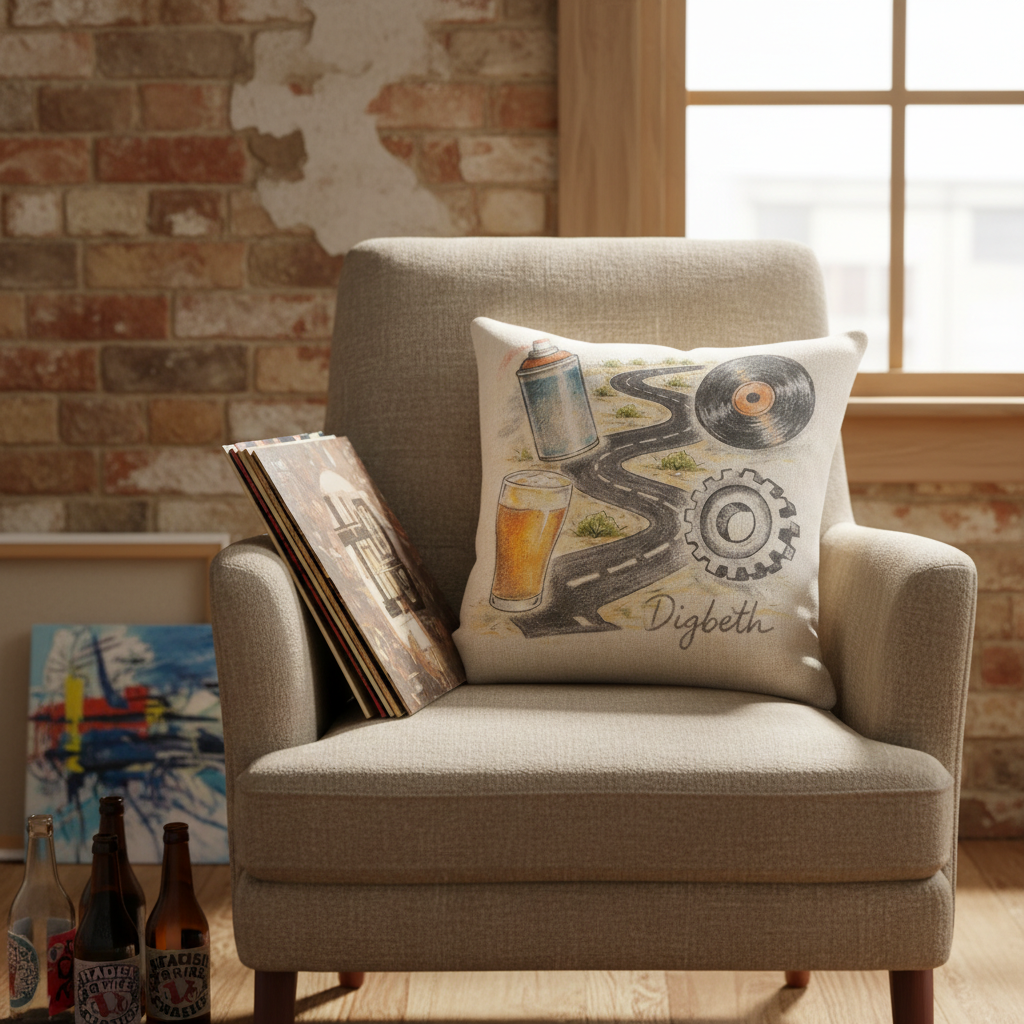 Digbeth - Cushion - Whimsical Illustrations Design