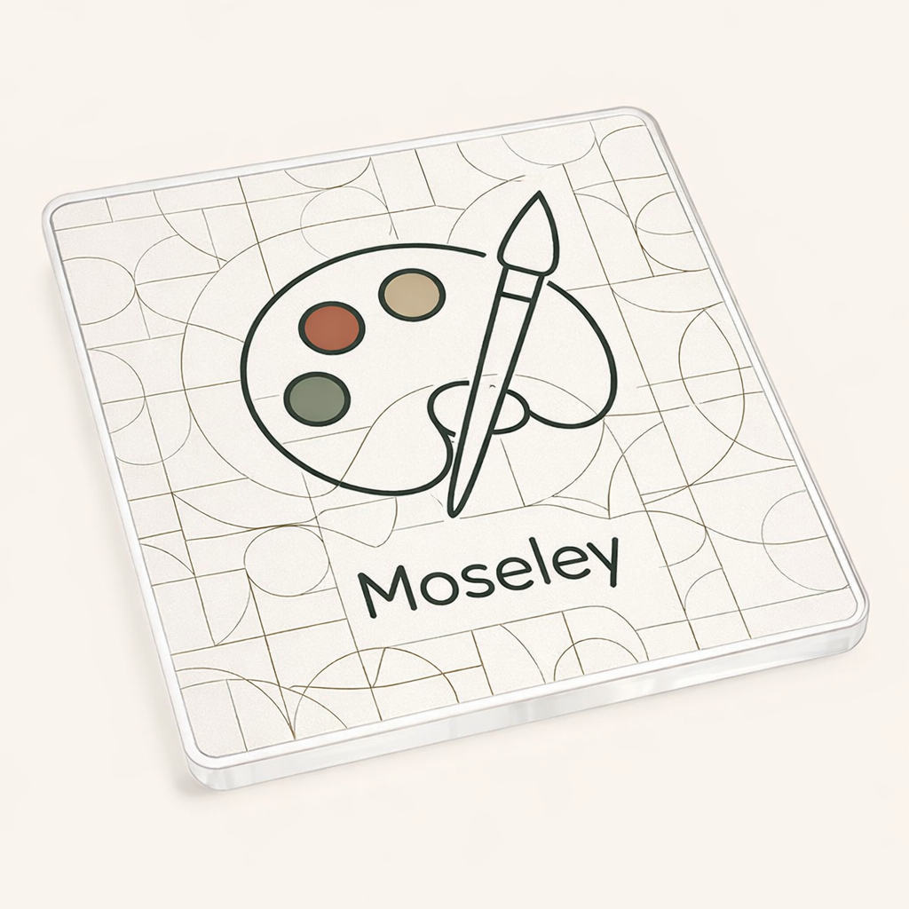 Moseley - Coaster - Geometric Lines - Artist's Palette