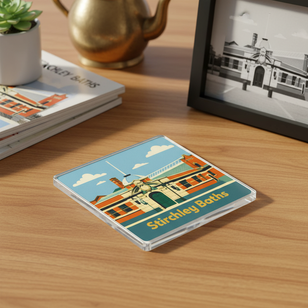 Stirchley - Coaster - Mid-Century Retro - Stirchley Baths