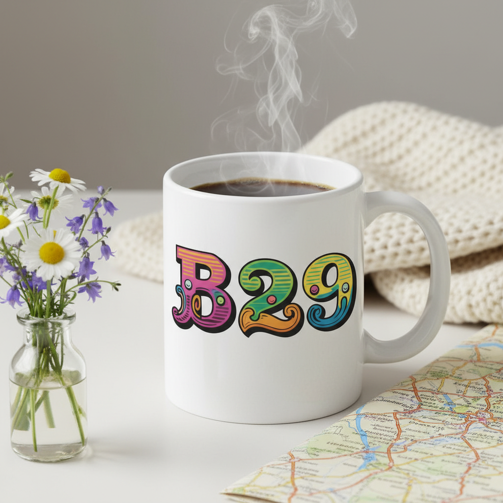 Selly Oak - Mug - Colour Burst Postcode Design