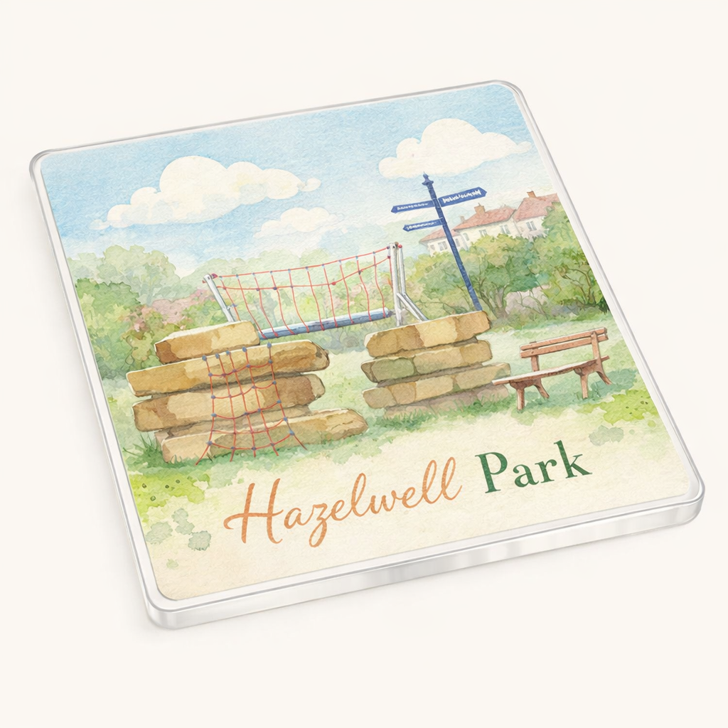 Stirchley - Coaster - Soft Watercolours - Hazelwell Park