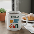 Stirchley - Mug - Geometric Grid Design