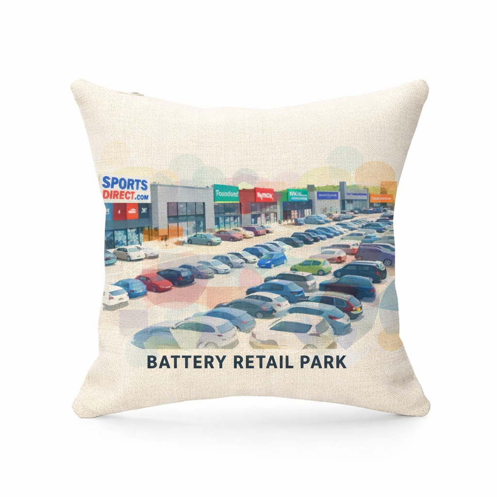 Selly Oak - Cushion - Vibrant Geometry Design - Battery Retail Park