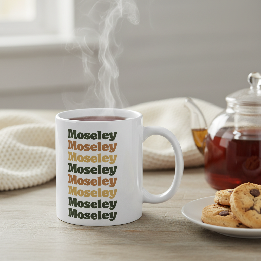 Moseley - Mug - Retro Typography Design