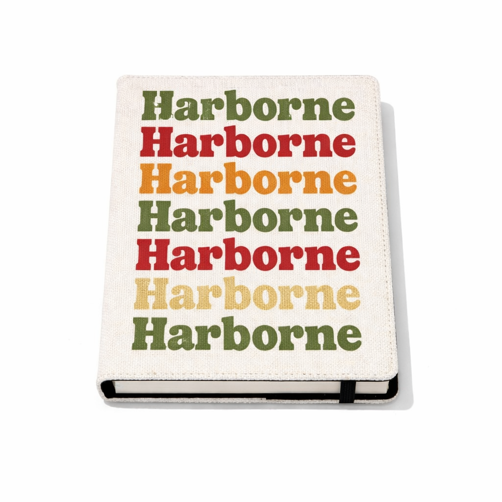 Harborne - Notepad - Retro Typography Design