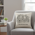 Selly Oak - Cushion - Minimal Lines Design - The Bristol Pear