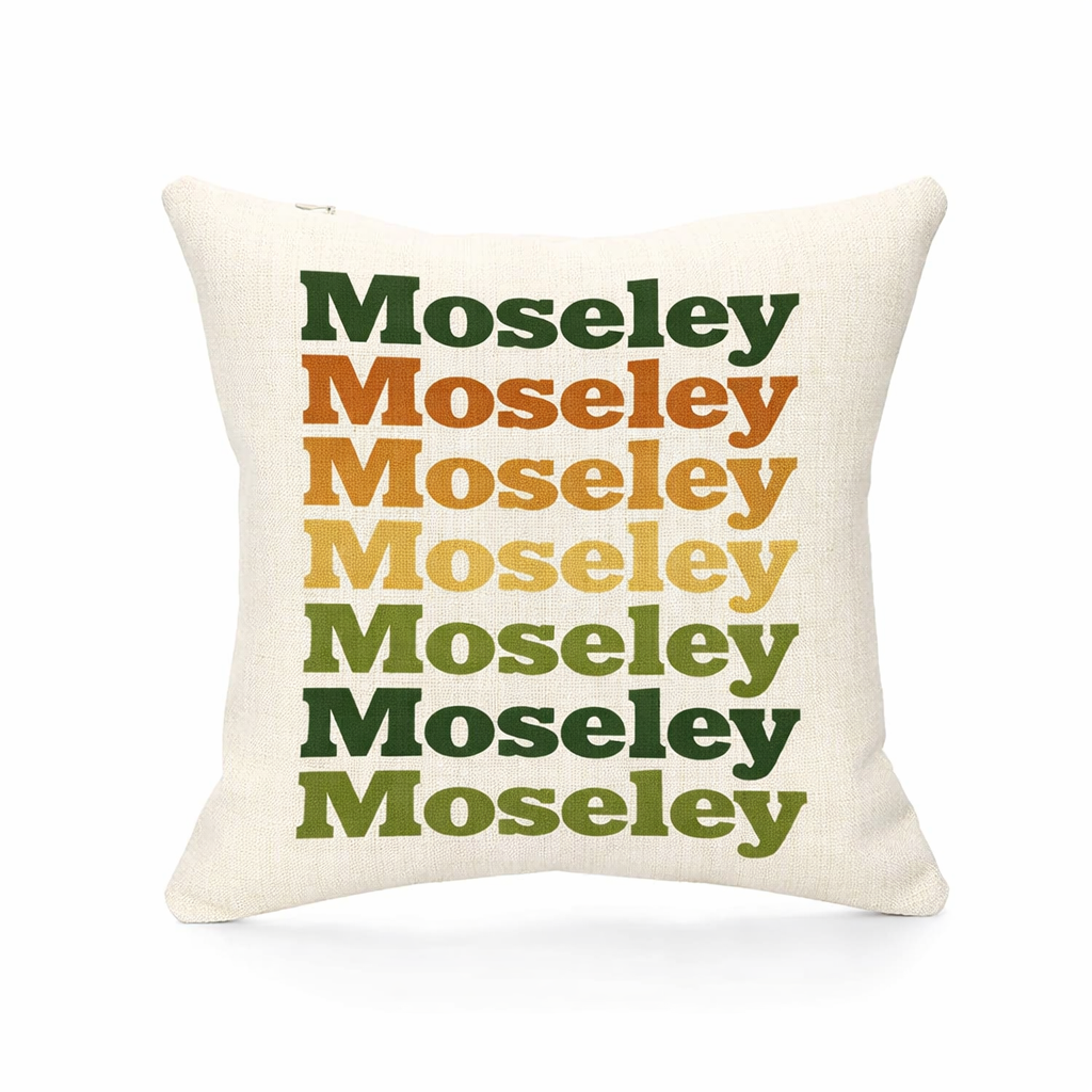 Moseley - Cushion - Retro Typography Design