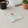 Edgbaston - Coaster - Geometric Lines - Location Pin
