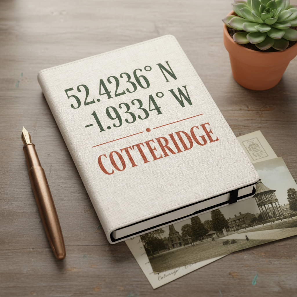 Cotteridge - Notepad - Minimalist Coordinates Design