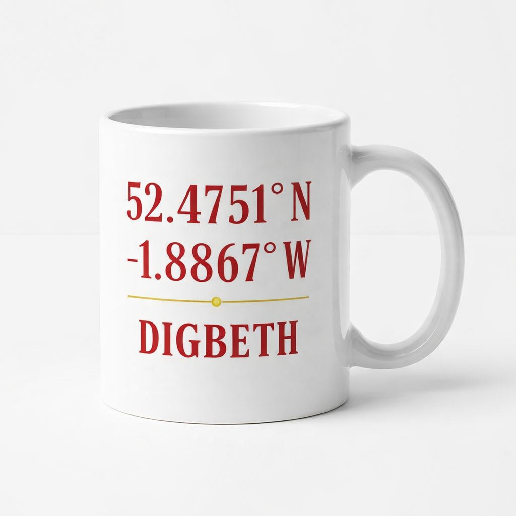 Digbeth - Mug - Minimalist Coordinates Design