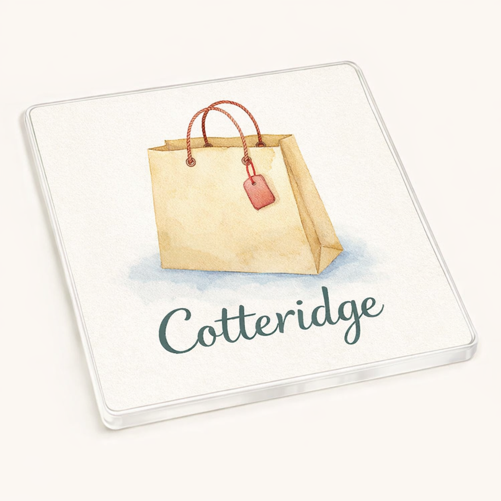 Cotteridge - Coaster - Soft Watercolours - Shopping Bag