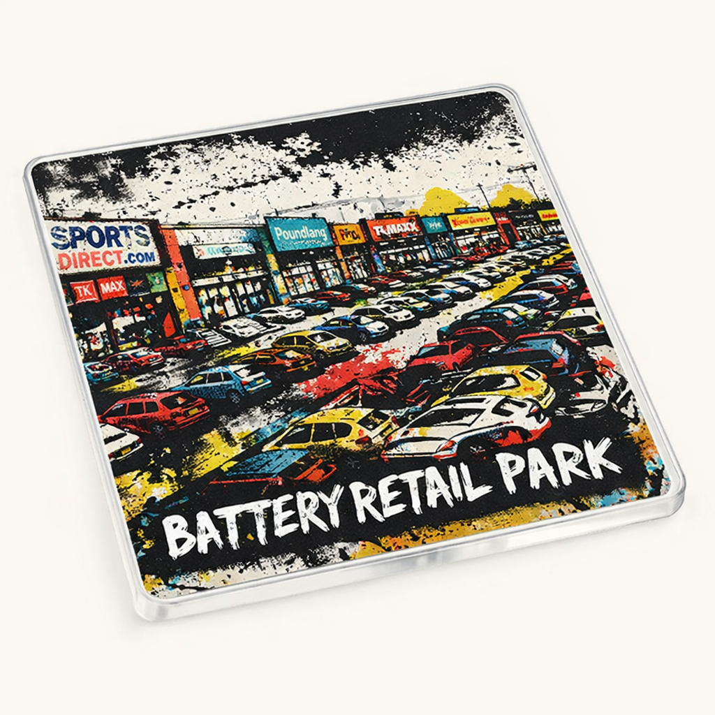 Selly Oak - Coaster - Urban Street Art - Battery Retail Park