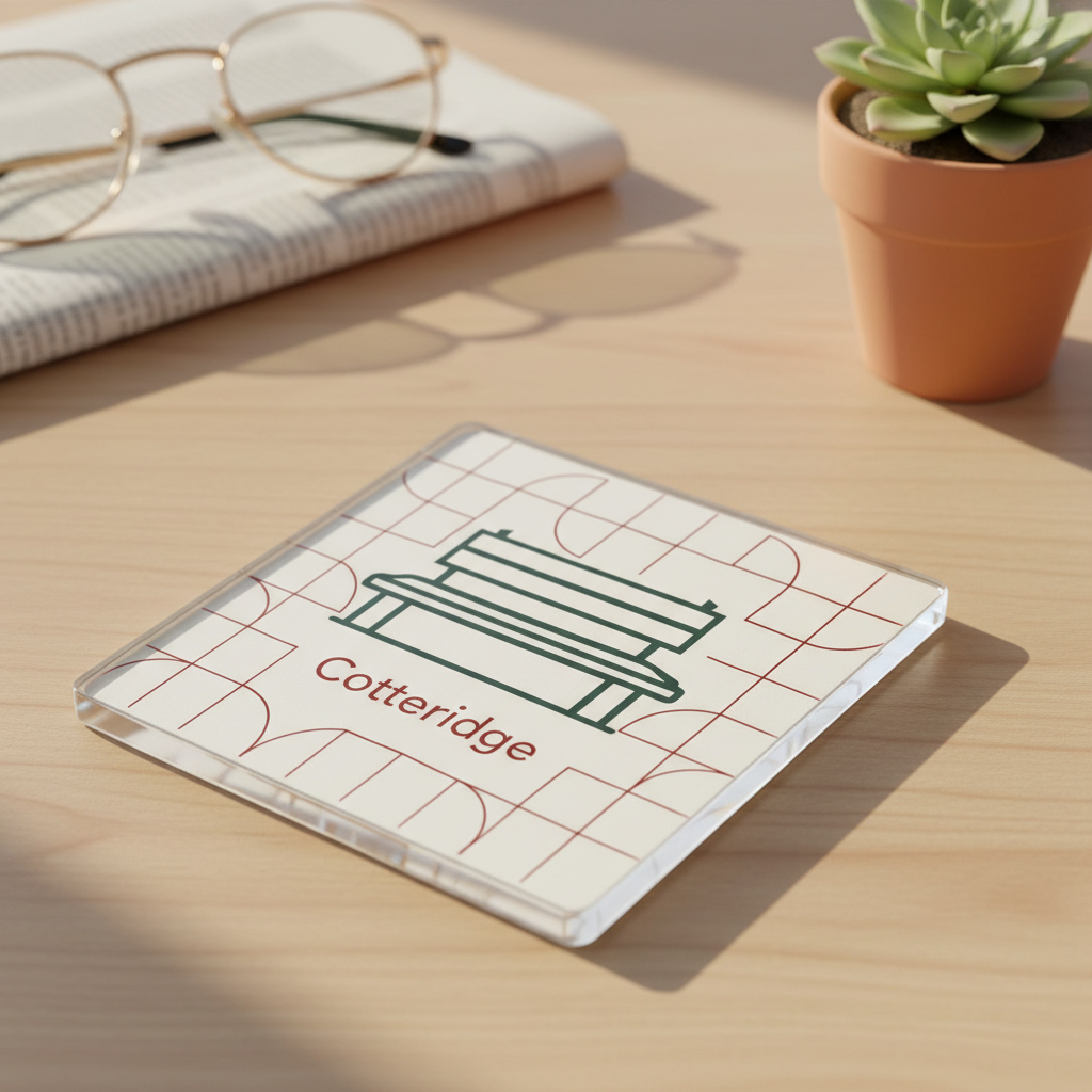 Cotteridge - Coaster - Geometric Lines - Park Bench