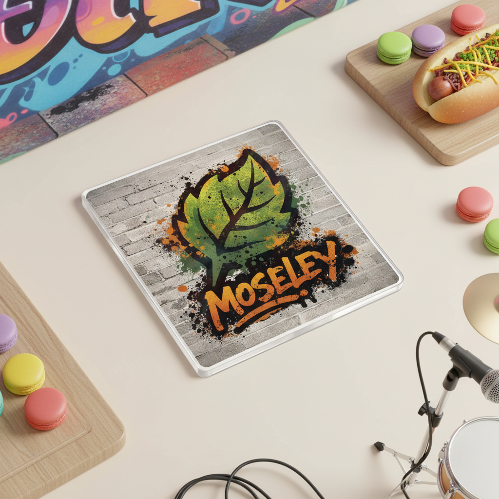 Moseley - Coaster - Urban Street Art - Leaf